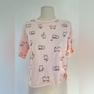 NWT Cat T-shirt Pink